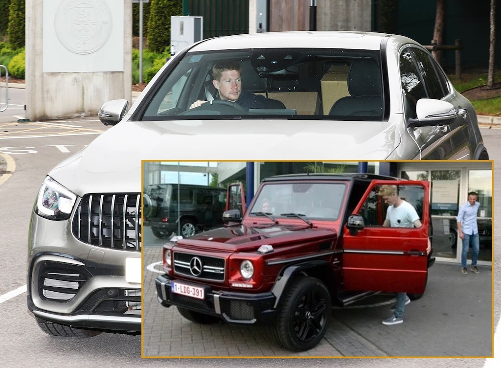 
Chiếc G63 và chiếc Mercedes Coupe của De Bruyne
