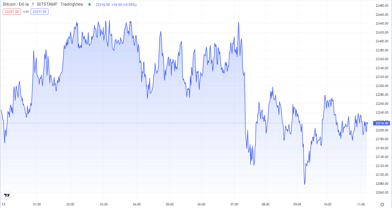 
Diễn biến giá Bitcoin hôm nay 13/9. Nguồn TradingView
