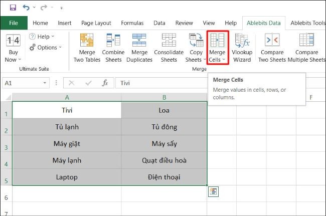 Hướng dẫn cách chuyển dữ liệu nhiều cột thành 1 cột trong Excel - ảnh 4