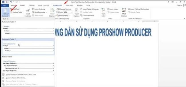Cách làm mục lục Word đơn giản - ảnh 3