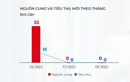 
Nguồn cung và lượng tiêu thụ biệt thự nghỉ dưỡng ven biển ở Đà Nẵng và vùng phụ cận theo tháng. Nguồn: DKRA Việt Nam
