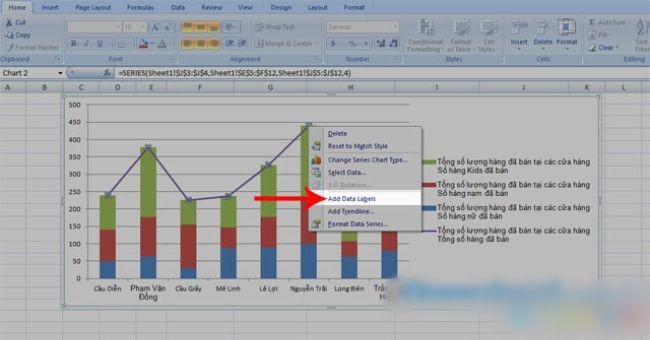 Cách vẽ biểu đồ cột trong Word, Excel 2010, 2013, 2016 đơn giản - ảnh 10