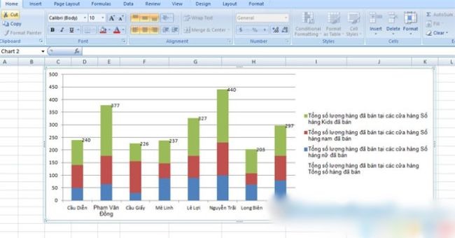 Cách vẽ biểu đồ cột trong Word, Excel 2010, 2013, 2016 đơn giản - ảnh 12