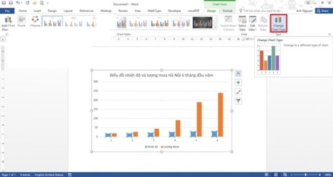 Cách vẽ biểu đồ cột trong Word, Excel 2010, 2013, 2016 đơn giản - ảnh 15