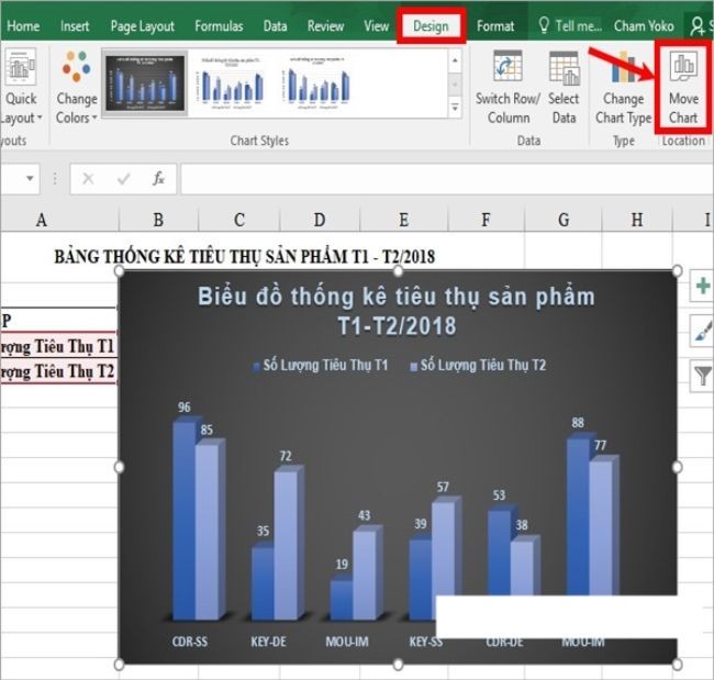 Cách vẽ biểu đồ cột trong Word, Excel 2010, 2013, 2016 đơn giản - ảnh 5