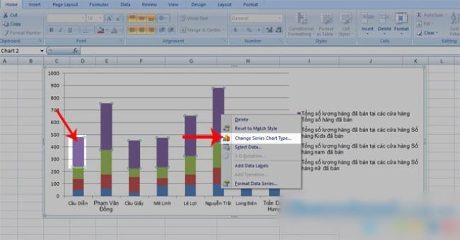 Cách vẽ biểu đồ cột trong Word, Excel 2010, 2013, 2016 đơn giản - ảnh 8