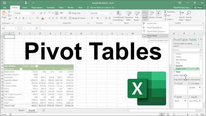 Pivot table là một chức năng hữu ích của ứng dụng Microsoft excel