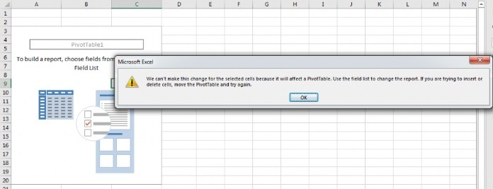 Trong quá trình tạo bảng Pivot Table bạn có thể sẽ bị mắc một số lỗi như chú thích sai tên