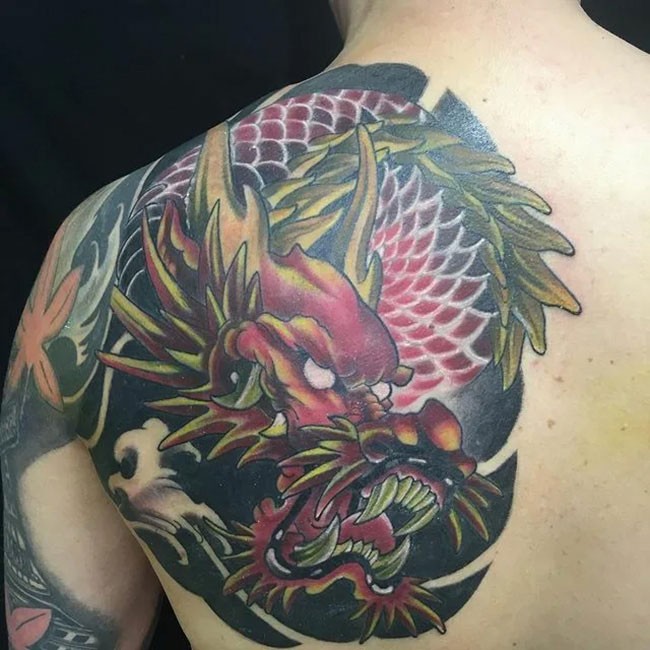 
Hình xăm cá chép đầu rồng (ảnh sưu tầm)
