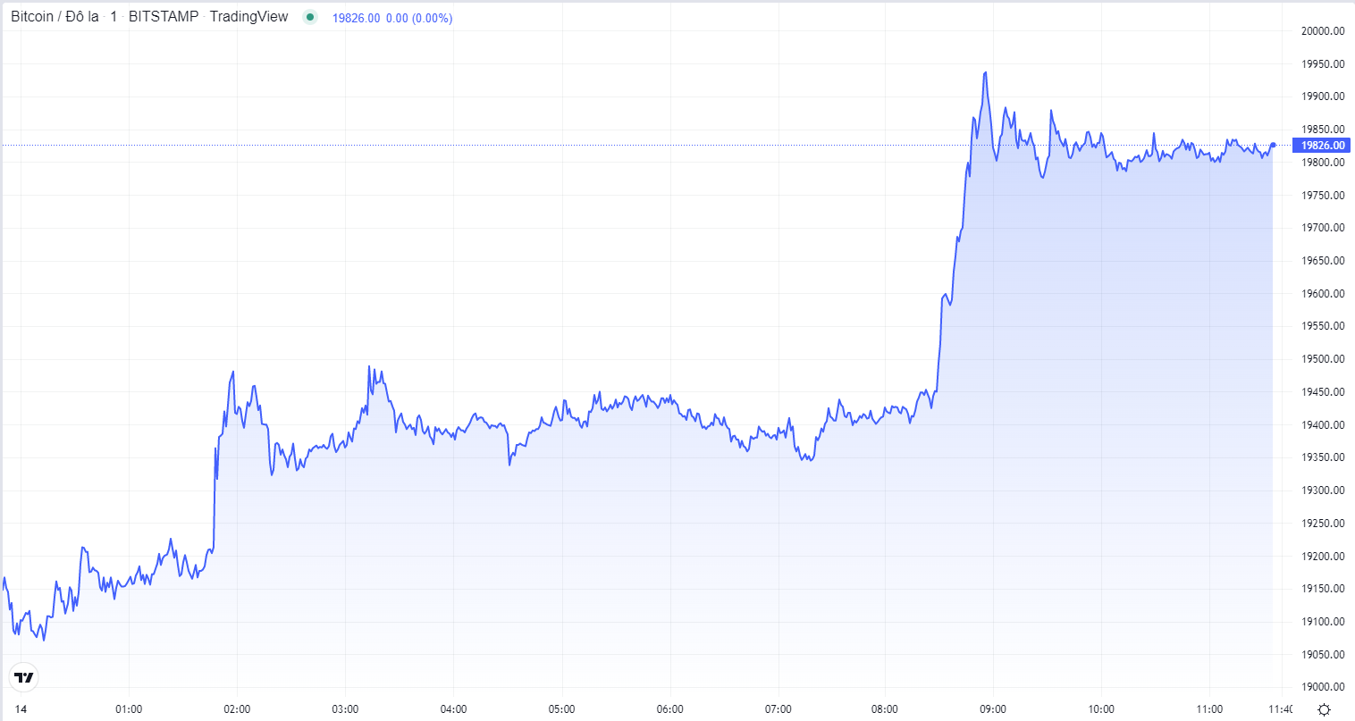 
Diễn biến giá Bitcoin hôm nay 14/10. Nguồn TradingView
