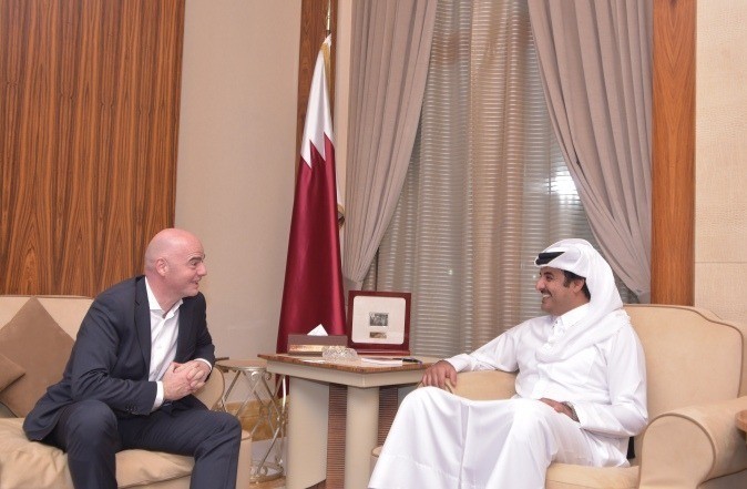 
Gianni Infantino luôn duy trì mối quan hệ mật thiết với Qatar
