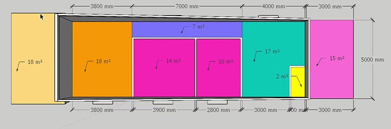 
Diện tích mẫu nhà ống cấp 4 giá 200 triệu là 5x20
