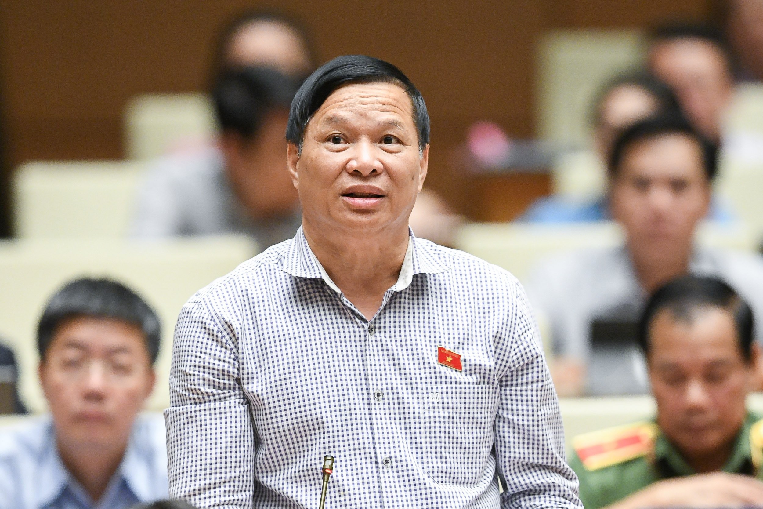 
Đại biểu Trần Văn Tiến (tỉnh Vĩnh Phúc)

