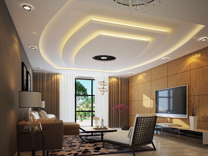 Mẫu trần thạch cao nhỏ với phong cách trang nhã tinh tế