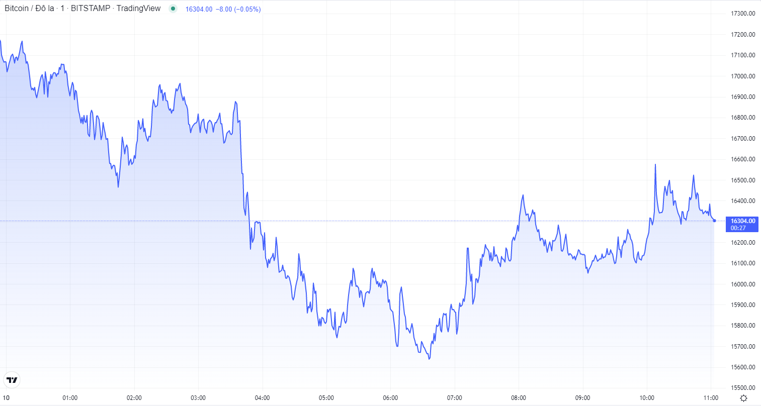 
Diễn biến giá Bitcoin ngày 10/11
