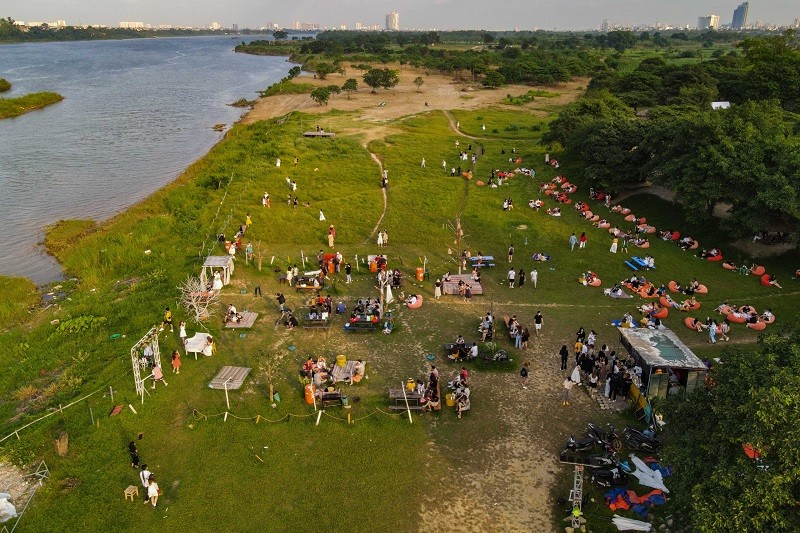 
Dự kiến quy hoạch khu vực bãi giữa sông Hồng thành không gian công cộng, vui chơi, giải trí cho người dân Thủ đô.
