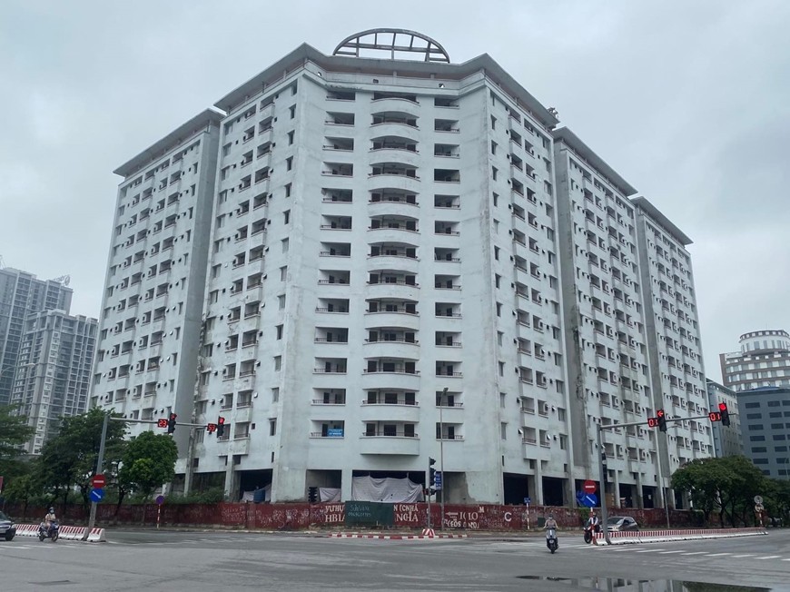 
Khu nhà tái định cư N01-D17 Duy Tân (quận Cầu Giấy, TP Hà Nội).
