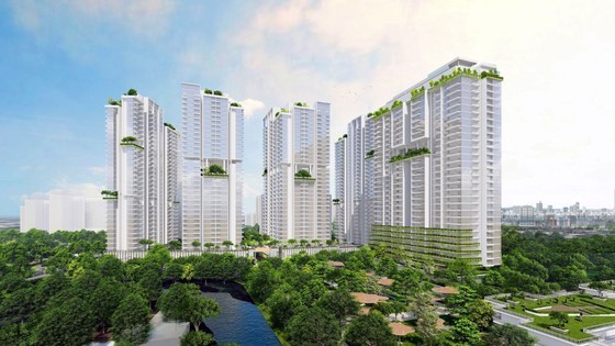 
Phối cảnh dự án của CapitaLand với tổng đầu tư 1 tỷ USD với quy mô 8ha, dự kiến cung cấp hơn 1.100 căn hộ và shophouse cao cấp tại thành phố Hồ Chí Minh.
