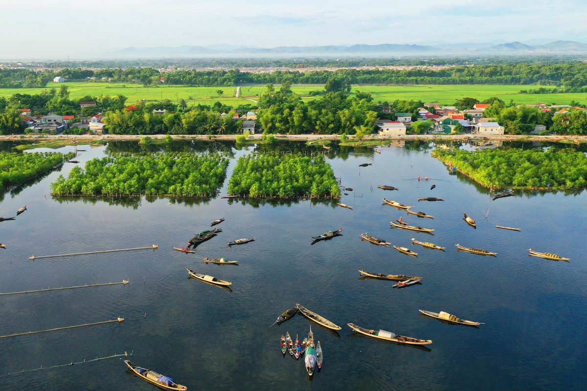 
Phá Tam Giang - Cầu Hai là đầm nước lợ lớn nhất Đông Nam Á.

