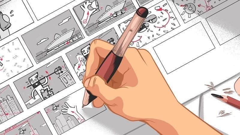 
Storyboard được tạo ra từ các khung hình có hoa văn, họa tiết hoặc hình ảnh trong mỗi cảnh quay khác nhau hiểu theo một cách đơn giản thì Storyboard là bảng phân cảnh, bảng minh họa các hình ảnh. Ảnh minh họa
