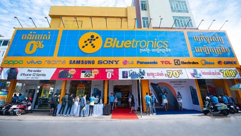 
Chuỗi Bluetronics của Thế Giới Di Động ở Campuchia có quy mô 44 cửa hàng
