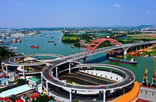 
Cầu Hoàng Văn Thụ một công trình giao thông điển hình tại Hải Phòng
