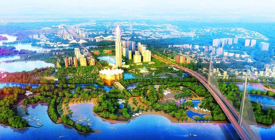 
Phối cảnh Thành phố thông minh tại huyện Đông Anh, Hà Nội.
