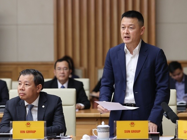 
Ông Đặng Minh Trường - Chủ tịch Sun Group phát biểu tại Hội nghị
