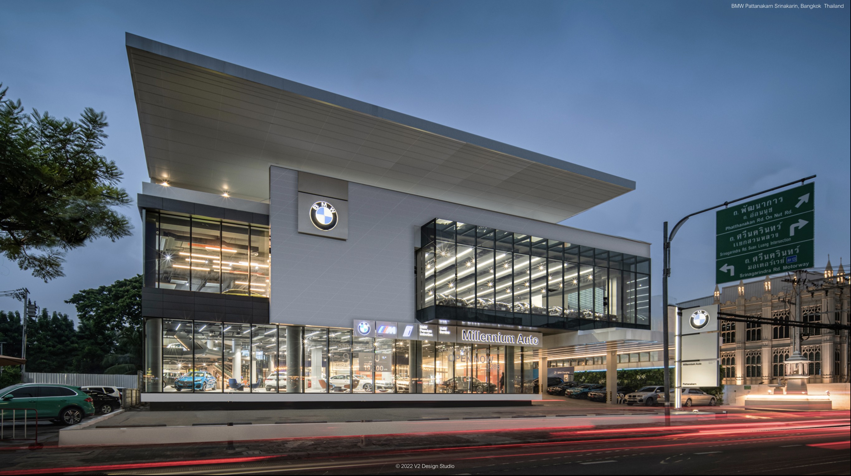 
Dự án showroom BMW (Thái Lan) dự thi hạng mục Thiết kế nội thất thương mại xuất sắc nhất. (Ảnh: AADA)
