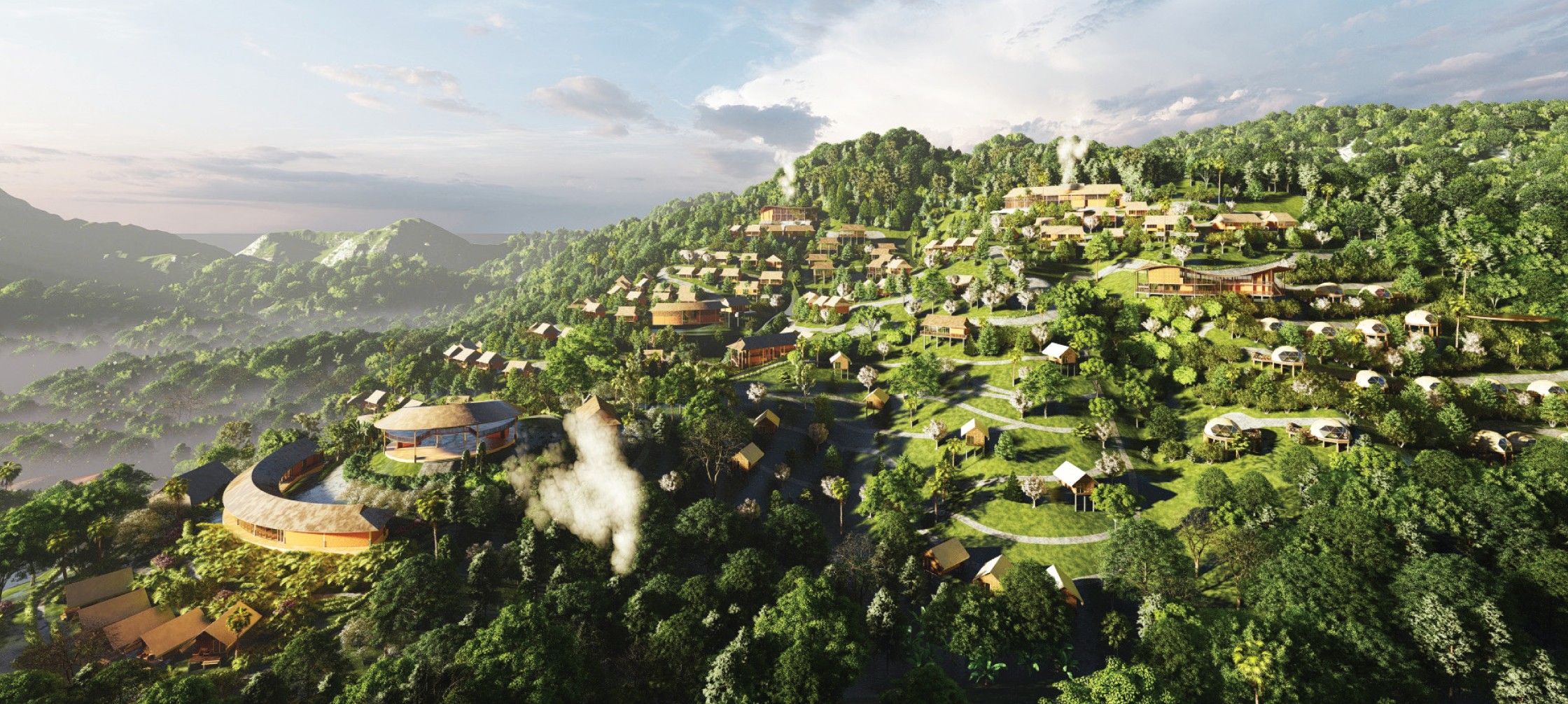 
Công trình Mai Châu Culture Resort (Việt Nam) dự thi hạng mục Kiến trúc Khu Nghỉ dưỡng xuất sắc nhất. (Ảnh: AADA)
