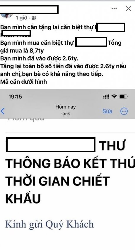 
Thông tin biệt thự được rao tặng
