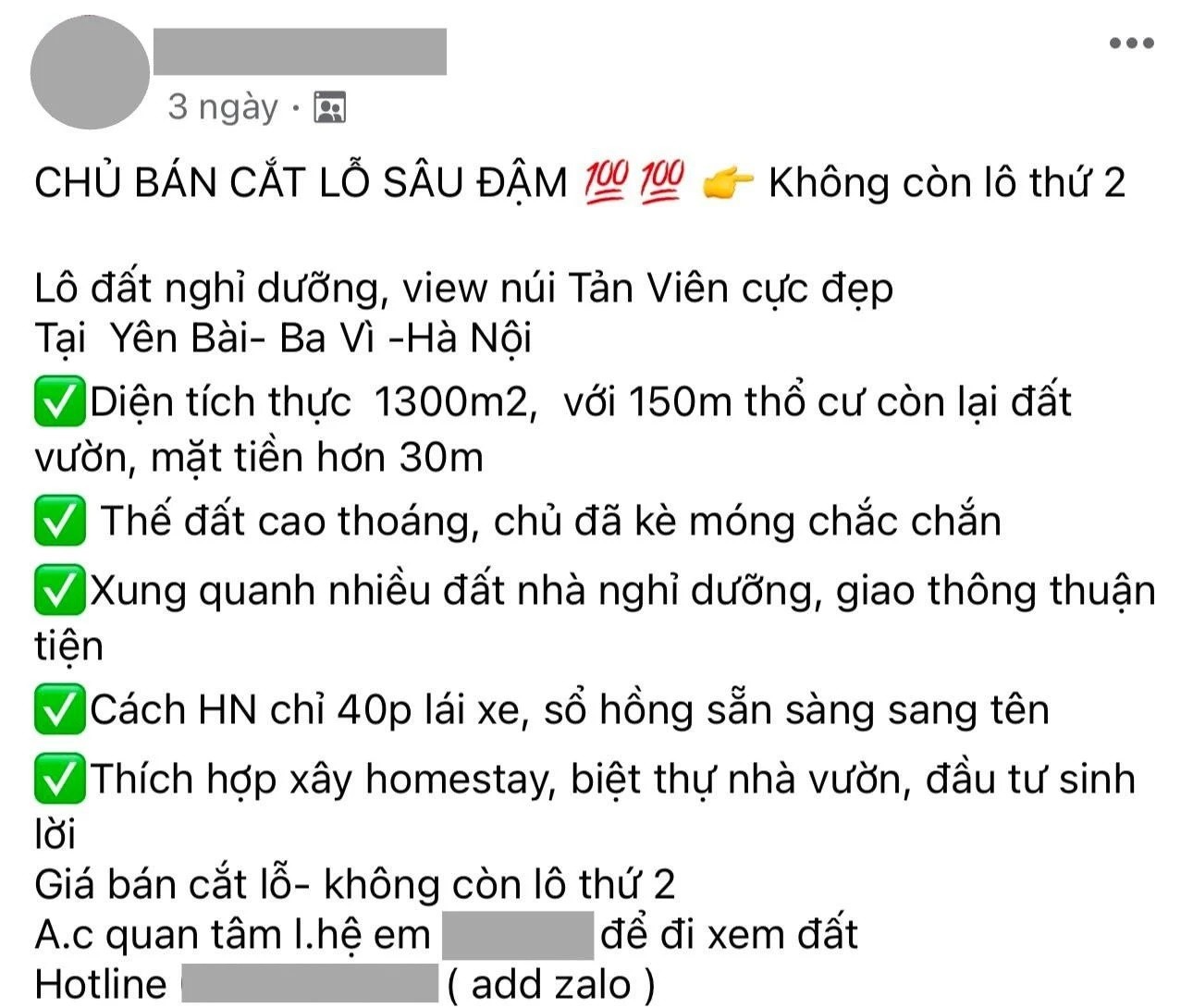 
Nhiều thông tin rao bán được đăng tải tại các hội nhóm, trang tin về bất động sản
