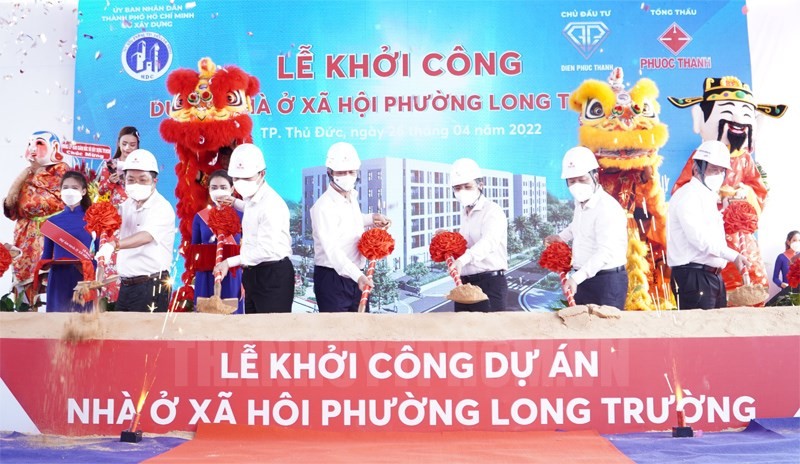 
Trong năm 2022, TP Hồ Chí Minh đã tổ chức khởi công hàng loạt các dự án nhà ở xã hội.
