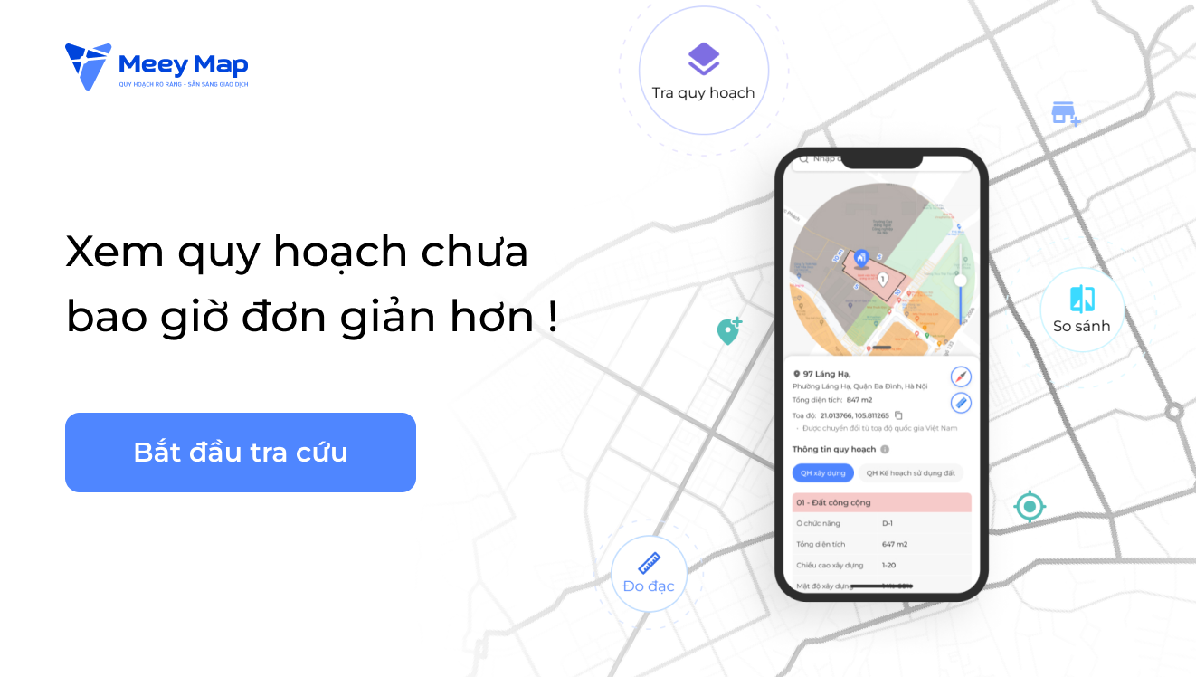 
Meey Map ra đời với sứ mệnh là nơi cung cấp dữ liệu quy hoạch sử dụng đất và quy hoạch xây dựng đầy đủ, cập nhật nhất tại Việt Nam cho người dân và doanh nghiệp.
