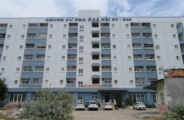 
Dự án chung cư nhà ở xã hội D7-D10, phường Mỹ Bình, thành phố Phan Rang-Tháp Chàm, tỉnh Ninh Thuận. (Ảnh: Nguyễn Thành/TTXVN)
