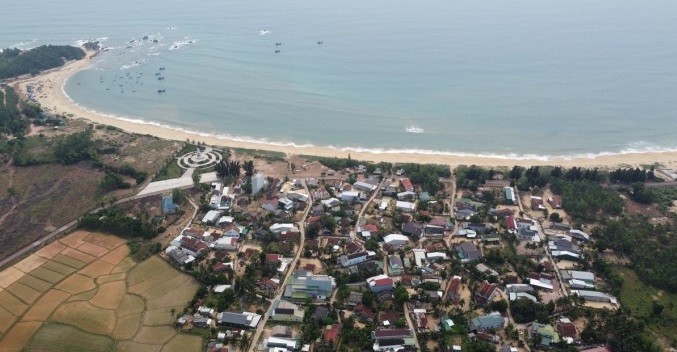 
Khu vực thôn Lộ Diêu dự kiến xây dựng cảng biển chuyên dụng.
