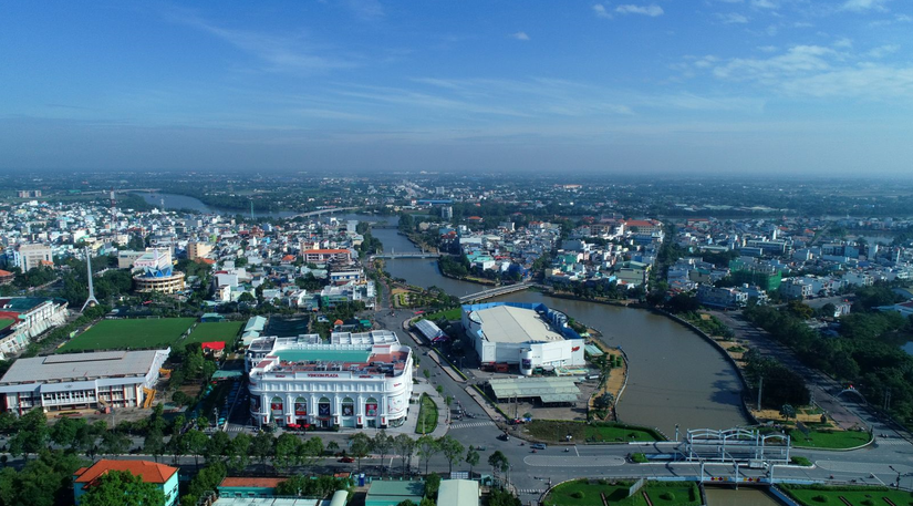 
Một góc TP Tân An, tỉnh Long An.
