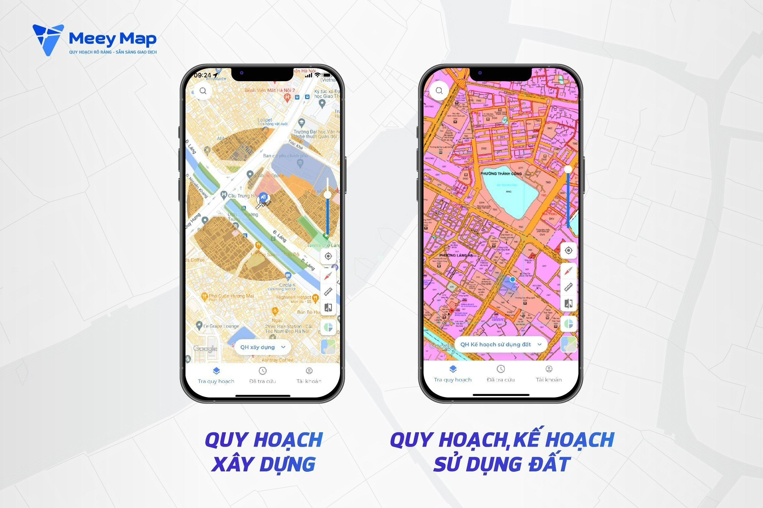 
Không chỉ tra cứu quy hoạch bất động sản, người dùng có thể tra cứu thông tin bất động sản, tìm kiếm tin đăng bất động sản, quảng cáo tin đăng, tra cứu pháp lý,...
