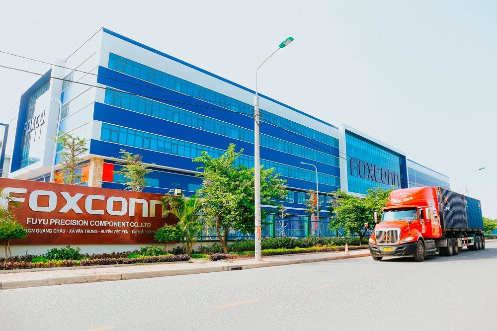 
Nhà máy Foxconn tại Khu công nghiệp Quang Châu (Bắc Giang).
