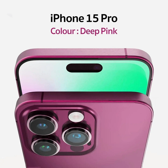 
Hình ảnh iPhone 15 Pro trong màu hồng Deep Pink
