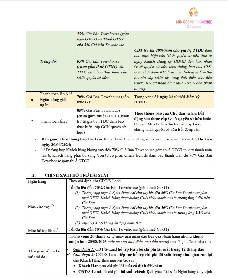 
Chính sách ưu đãi và tiến độ thanh toán phân khu The Cosmo từ tháng 8/2023 - ảnh 3

