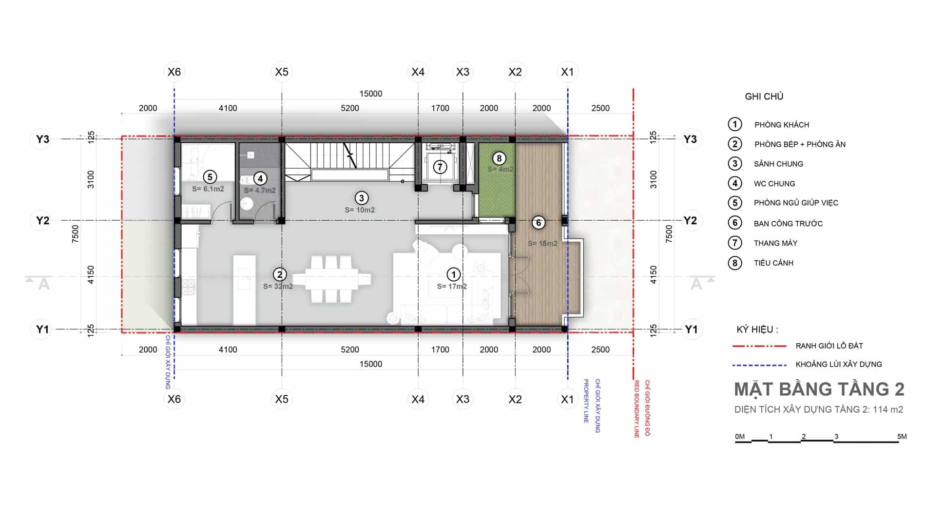 
Mặt bằng tầng 2 nhà phố thương mại - Townhouse tại Sunneva Island
