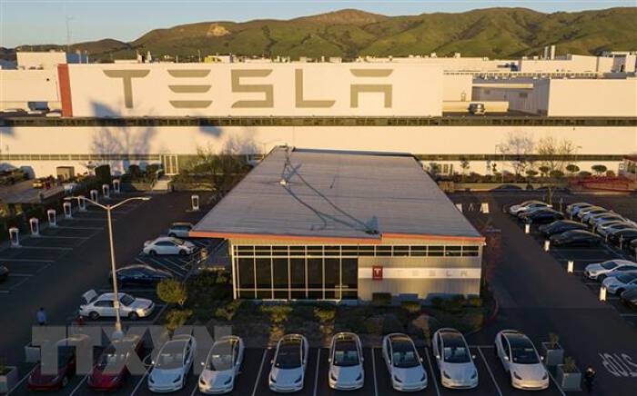 
Một nhà máy của Tesla tại Fremont, California, Mỹ
