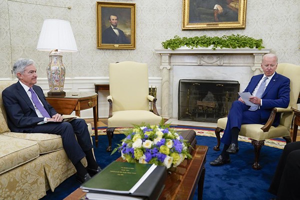 
Cuộc họp giữa Tổng thống Mỹ ông Joe Biden với Chủ tịch Fed ông Jerome Powell.
