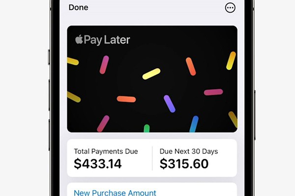 
Tính năng "mua trước, trả sau" của Apple cho phép người dùng được trả góp không lãi suất.
