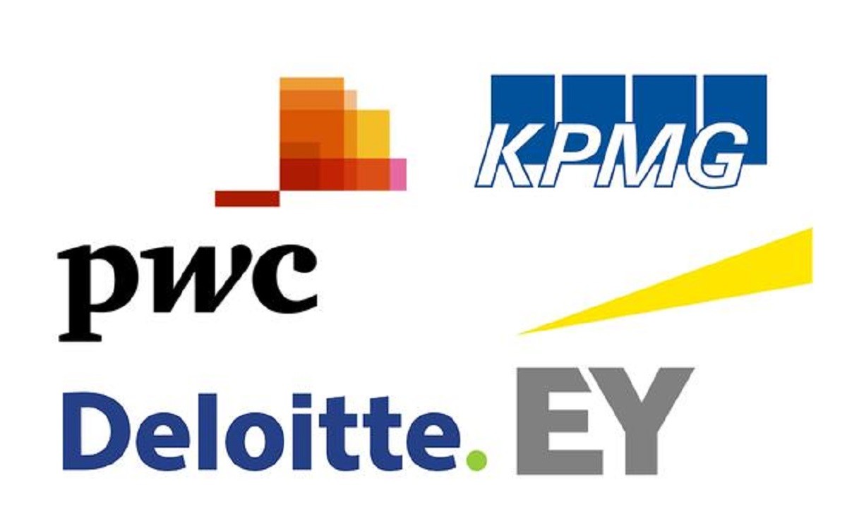 
Big 4 là cách mà người ta dùng để gọi tên 4 công ty kiểm toán lớn nhất trên thế giới gồm PwC, Deloitte, EY (Ernst &amp; Young) và KPMG
