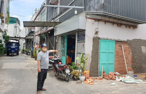 
Căn nhà xây trên đất của ông Nghĩa
