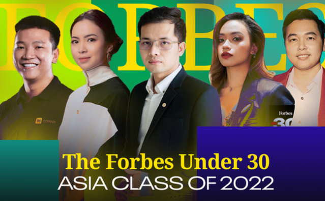 
Trong The Forbes Under 30 Asia Class of 2022, Việt Nam cũng có 5 đại diện được vinh danh trong nhiều lĩnh vực
