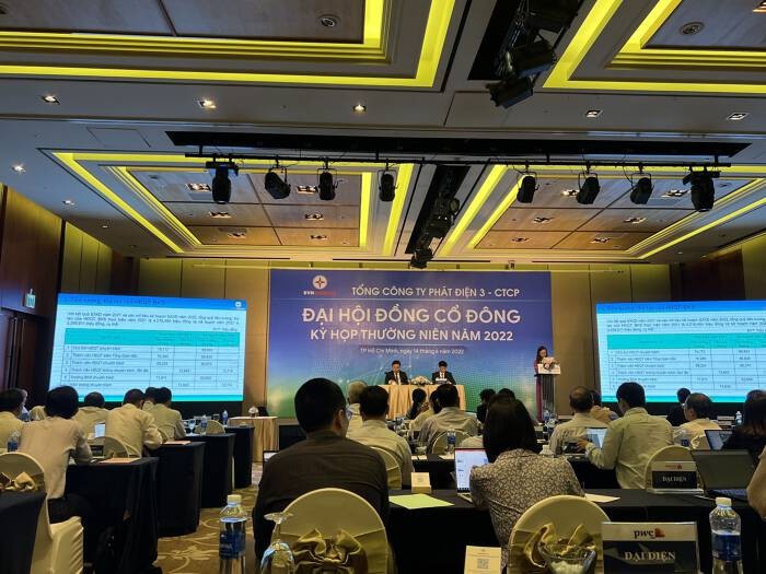 
Sáng ngày 14/6 tại TP.HCM, Tổng Công ty Phát điện 3 - CTCP (EVNGENCO3 - MCK: PGV) đã tổ chức Đại hội đồng cổ đông thường niên năm 2022
