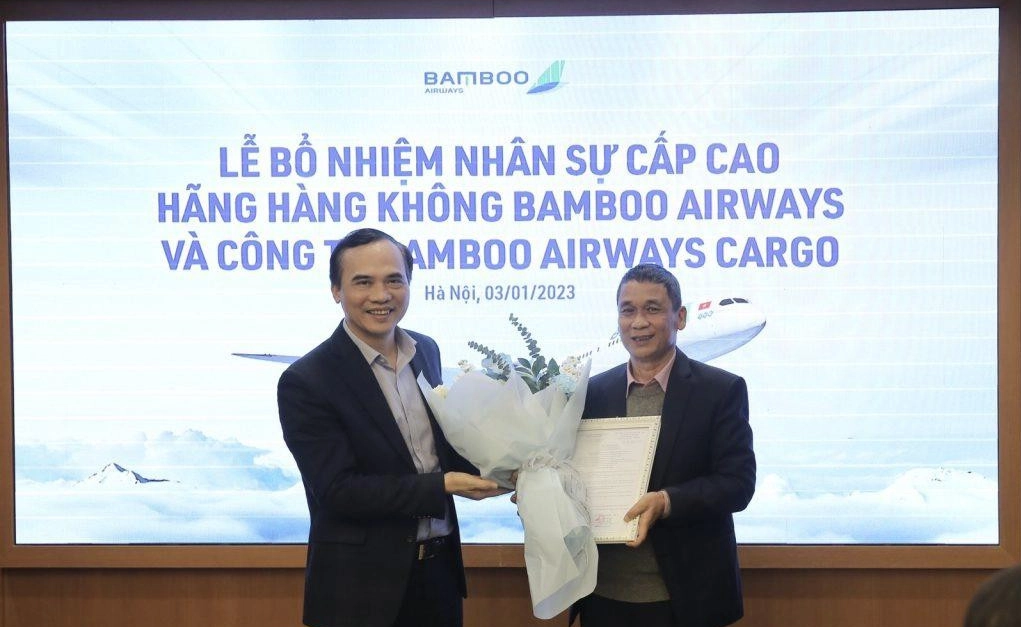 
Ông Phạm Đăng Thanh (bên phải) được bổ nhiệm giữ vị trí Phó Tổng giám đốc của Bamboo Airways
